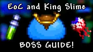 Full Terraria Guide to The Eye Of Cthulhu and The King Slime