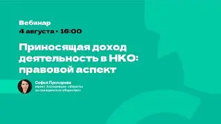 Приносящая доход деятельность в НКО: правовой аспект