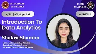Introduction to Data Analytics | Shakra Shamim