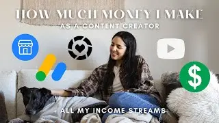 HOW TO MAKE MONEY AS A SMALL CONTENT CREATOR | things I wish I knew, income streams + more!