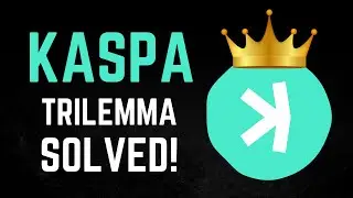 KASPA IS THE FIRST CRYPTO TO EVER SOLVE THE BLOCKCHAIN TRILEMMA! (FUTURE TOP 3 CRYPTO?) 🚨🚀