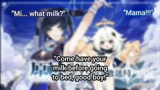 Paimon JP VA Reciting Paimon's Birthday Message & Reacted to Yelan Mommy Voice Line With Yelan JP VA