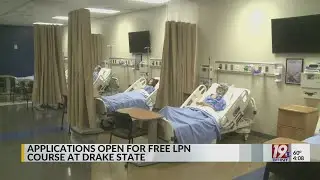 Applications Open for Free LPN Course at Drake State