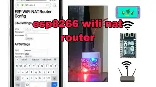 Homemade esp8266 repeater wifi NAT router for hostspot