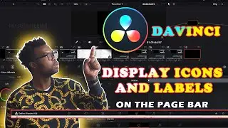 Display Icons and Labels in Davinci Resolve Page Bar