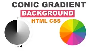 CSS Conic Gradient Background Effect - CSS Tutorial