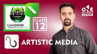 Artistic Media Tool in CorelDraw 2020 Class # 12 | Urdu / Hindi