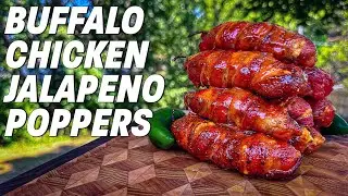 Smoked Buffalo Chicken Jalapeno Poppers | Ash Kickin' BBQ