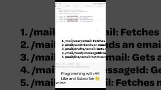 Shorts on Gmail API with Node Js #coding #development #webdevelopment #gmail #api #gmailapi