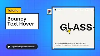 Bouncy Text Hover animation made in #figma 💫