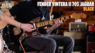 No Talking...Just Tones | Fender Vintera II 70s Jaguar | Maple - Black