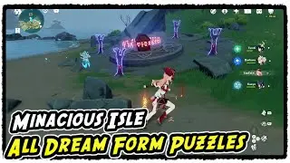 Minacious Isle All Dream Form Puzzles and Chest Locations in Genshin Impact 2.8