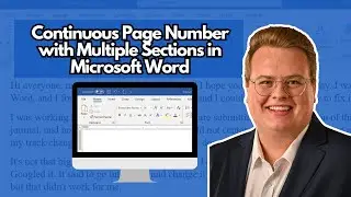 Continuous Page Number with Multiple Sections in Microsoft Word