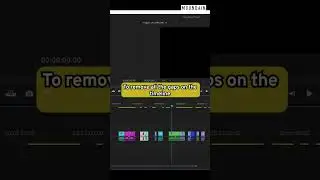 Remove or delete empty space on timeline easily in Adobe Premiere Pro