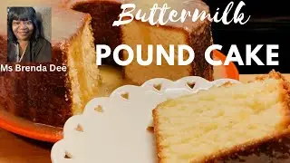 Old Fashioned Buttermilk Pound Cake with Old School Milk Icing