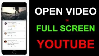 Zoom to Fill Screen - Make YouTube to Go Full Screen when you Play Video