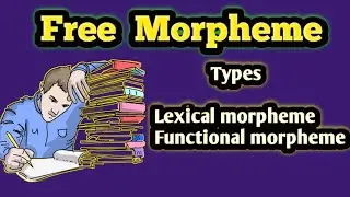 What is Free morpheme | Functional morpheme | Lexical morpheme | Free morpheme types | Morphemes