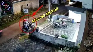 Apes,maling motor,gagal total,2022,terekam  cctv,lucu bikin ngakak abis😂😂😂yang lagi virak saat ini