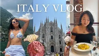 ITALY TRAVEL VLOG 🇮🇹🍝🛵: exploring milan, lake como, what i eat, hiking in the dolomites, flea market