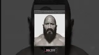 Photoshop Tutorial: Converting Faces to Kratos God of War [ time lapse] 