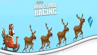 Hill Climb Racing🎅SANTA CLAUS & REINDEER - Sleigh Vehicle Unlocked Fully Upgraded Artic Map Gameplay