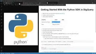 Getting Started With the Python SDK in Google Bigquery