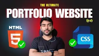 Create #portfoliowebsite HTML & CSS only ✅ Part - 1