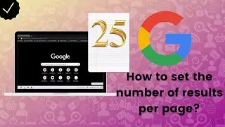 How to set the number of results per page on Google.com?