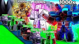 1000 of EVERY UNIT vs EVERY BOSS In Endless Mode! (Toilet Tower Defense)