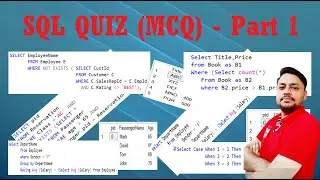 SQL Query Multiple Choice Questions with Answer | SQL Quiz