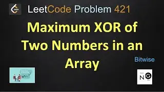maximum xor of two numbers in an array leetcode | leetcode 421 | bitwise solution