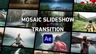 تعلم صناعة سلايد شو احترافي لعرض الصور في الافتر افكت - Mosaic Slideshow after effects tutorial 2022