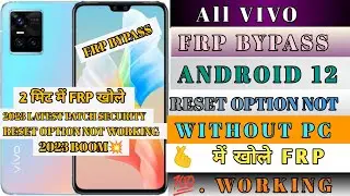 New Security 2023 || All Vivo Reset Options Not Working || Restart Option Not Working Solution |2023