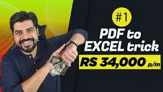 #1 Trick to convert multiple PDF to Excel and earn Rs. 34000 per month 🤯