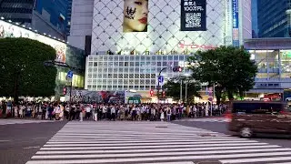 The famous Shibuya crossing - 100 seconds