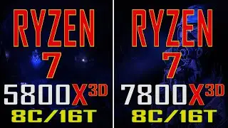 RYZEN 7 5800X3D vs RYZEN 7 7800X3D (SIMULATED) || PC GAMES TEST ||