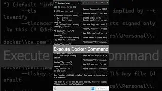 How to Show Available Docker Container in Microsoft Windows 