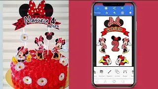 Como fazer topo de bolo personalizado pelo  celular no app Pixellab
