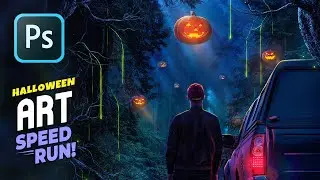 How to Create a Halloween Photoshop Manipulation | October Special Photoshop Speed Art