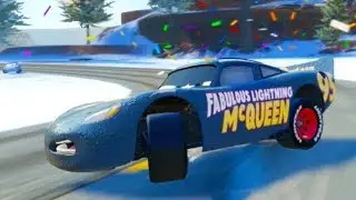 Fabulous Lightning McQueen Christmas Race! Cars 3 Driven to Win