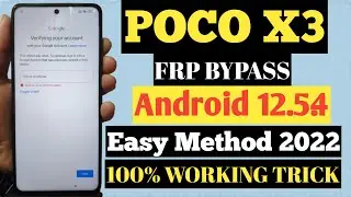 POCO X3 FRP BYPASS Without PC Easy Method 2022 New Trick 100% Work |||