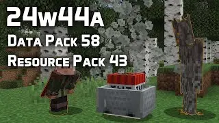 News in Data Pack Version 58 and Resource Pack Version 43 (24w44a)