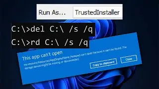 Destroying Windows 11 22H2 with TrustedInstaller!