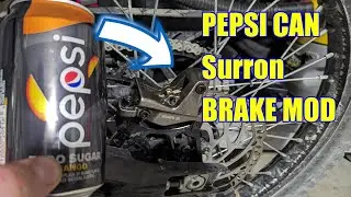 How to fix SOFT Squishy Surron Segway Stock Brakes with a PEPSI CAN and Extend Pads life