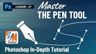 Master the Pen Tool in 20 Minutes Exercise No. 27  | YN Tutor photoshop tutorial for beginners