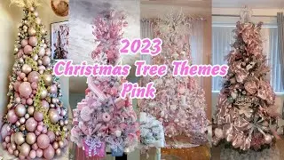 【6】Christmas  Tree Trends and Themes - 2023 10 Most Beautiful Christmas Trees - Pink