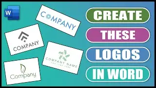 How to Create These Logos in Word | EASY TUTORIAL