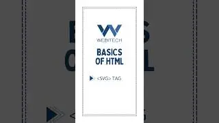 #webitechshorts (31)| How To Add SVG Logo Graphics in HTML with example in HTML