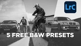 5 FREE Black and White Lightroom Presets