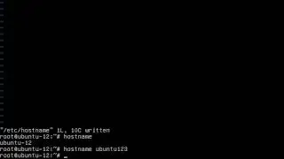 Change hostname in ubuntu server 12.04 without restart.